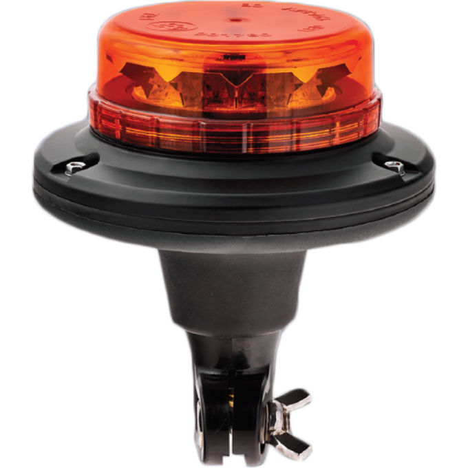 Girofar auto LED de mica inaltime - Prindere cap de bara DIN POLE